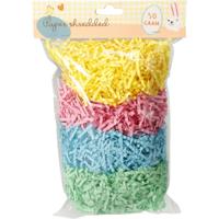 Decoratie paasgras vulmateriaal - mix kleuren - papier - 50gr
