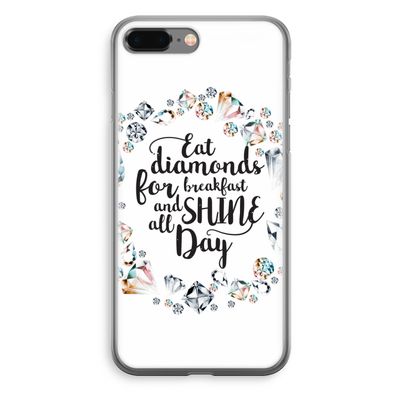 Diamonds: iPhone 8 Plus Transparant Hoesje