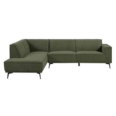 Tower Living 2,5-zits Hoekbank 'Leeds' Links, kleur Bottle Green