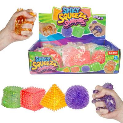 Toi-Toys Fun textuurknijpbal geometric, 5cm