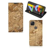 Google Pixel 4a | Standcase | Marmer Creme