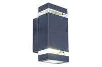 Buitenlamp Up en down grijs ingebouwde LED lichtbron &apos;Focus&apos; 23 cm - thumbnail