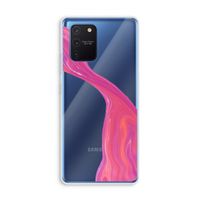 Paarse stroom: Samsung Galaxy Note 10 Lite Transparant Hoesje