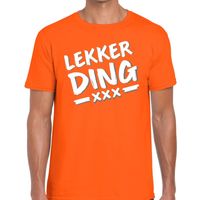 Lekker Ding fun t-shirt oranje heren - thumbnail