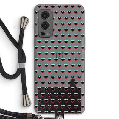 Hartjes: OnePlus Nord 2 5G Transparant Hoesje met koord