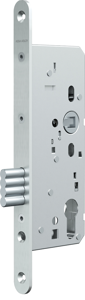 ASSA ABLOY N1006 Kastslot | DM65mm | PC72 mm voorplaat RVS 24x235mm afgerond | DR 1+2+3+4 - A000300218
