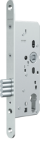 ASSA ABLOY N1006 Kastslot | DM65mm | PC72 mm voorplaat RVS 24x235mm afgerond | DR 1+2+3+4 - A000300218