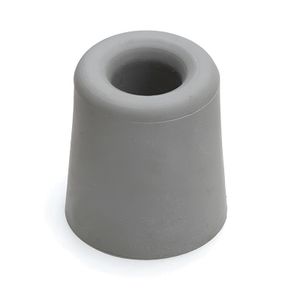 1x stuks deurstopper / deurbuffer rubber grijs 2,4 x 3 cm