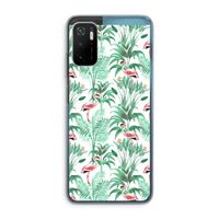 Flamingo bladeren: Xiaomi Poco M3 Pro 5G Transparant Hoesje