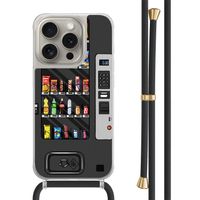 iPhone 15 Pro hoesje met zwart koord - Snoepautomaat iPhone 15 Pro hoesje met zwart koord - Snoepautomaat