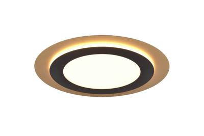 Trio Ronde design plafondlampMorgan zwart met goud - 641519280