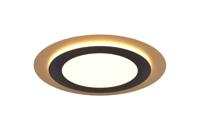 Trio Ronde design plafondlampMorgan zwart met goud - 641519280