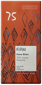 Vivani Chocoladereep Puur 75% Cacao