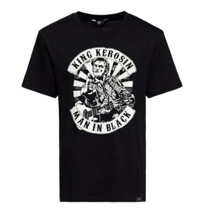 King Kerosin Man in Black Classic T-Shirt Black-XXXL