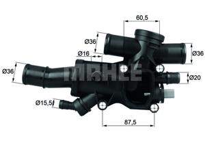 Thermostaat, koelvloeistof MAHLE, u.a. für Peugeot, Ford, Lancia, Fiat, Volvo, Citroën