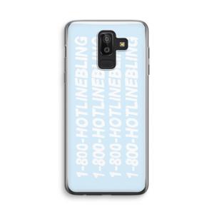 Hotline bling blue: Samsung Galaxy J8 (2018) Transparant Hoesje