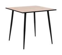Bendt Vierkante Eettafel 'Louise' Melamine 80 x 80cm, kleur Naturel