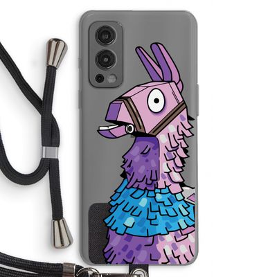 Lama: OnePlus Nord 2 5G Transparant Hoesje met koord
