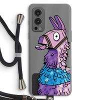 Lama: OnePlus Nord 2 5G Transparant Hoesje met koord