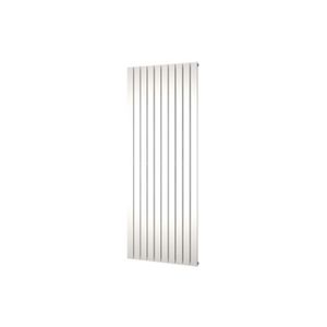 Plieger Designradiator Cavallino Retto Enkel 1666 Watt Middenaansluiting 200x75,4 cm Zilver Metallic