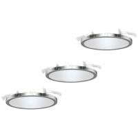 LightMe LM85661 Aqua LED-inbouwlamp Set van 3 stuks LED GX53 18 W Bladzilver (glanzend) - thumbnail