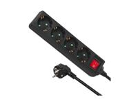 VB Extend Schakel stekkerdoos 4 ingangen - zwart