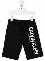 Calvin Klein Kids short à lien de resserrage - Noir