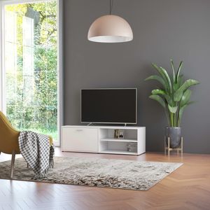 Tv-meubel 120x34x37 cm spaanplaat wit