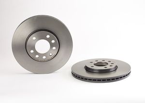 Remschijf COATED DISC LINE BREMBO, Remschijftype: Binnen geventileerd, u.a. für Opel, Saab, Vauxhall, Lotus