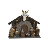 Kerststal set Home ESPRIT Multicolour Hars