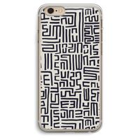 Moroccan Print: iPhone 6 Plus / 6S Plus Transparant Hoesje
