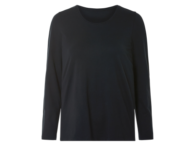 esmara Dames shirt met lange mouwen (Zwart, XS (32/34))