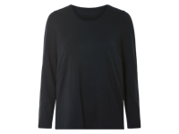 esmara Dames shirt met lange mouwen (Zwart, XS (32/34))