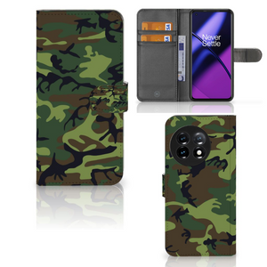 OnePlus 11 Telefoon Hoesje Army Dark