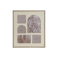 Fotolijsten Home ESPRIT Beige Kristal Hout MDF Scandinavisch 34 X 2 X 39 cm