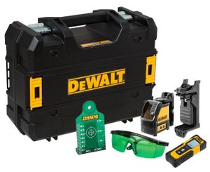 DeWALT DW0887100-1 Combiset: DW088CG Kruislijnlaser Groen + DWHT77100 Afstandsmeter