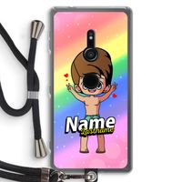 Chibi Maker man: Sony Xperia XZ2 Transparant Hoesje met koord