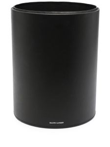Ralph Lauren Home poubelle Brennan en cuir - Noir