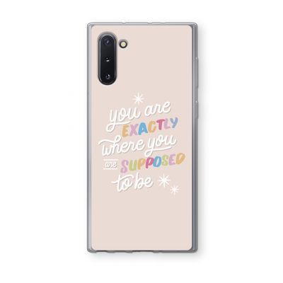 Right Place: Samsung Galaxy Note 10 Transparant Hoesje