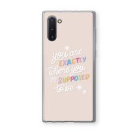 Right Place: Samsung Galaxy Note 10 Transparant Hoesje