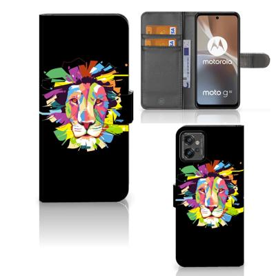 Motorola Moto G32 Leuk Hoesje Lion Color Motorola Moto G32 Leuk Hoesje Lion Color