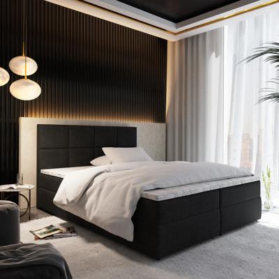 2dekans Vaste Boxspring Levi 160 x 200 Zwart (Niet in originele verpakking - Kans op schade)