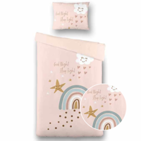 Dekbedovertrek Sleepy Cloud Romantisch 140x200 Cm Fresh And Co Kids - Dekbed-Discounter.nl