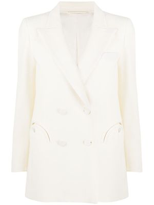 Blazé Milano blazer à boutonnière croisée - Blanc