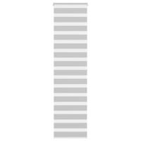 VidaXL Zebra rolgordijn 55x200 cm stofbreedte 50,9 cm lichtgrijs