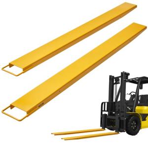 VEVOR Set van 2 vorkverlengingen Tandverlenging van 1820 mm, draagvermogen van 1,815 ton Vorktanden Q235 koolstofstaal, eendelig ontwerp Palletvorkverlenging Compatibel met vorken van 127 mm