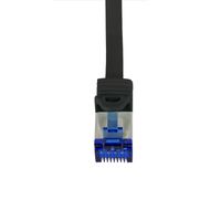 LogiLink C6A013S netwerkkabel Zwart 0,25 m Cat6a S/FTP (S-STP) - thumbnail