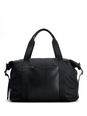 Tod's sac cabas à logo embossé - Noir