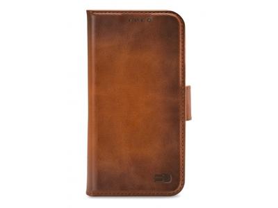 Senza Senza Desire Leather Wallet Apple iPhone 13 Pro Max Burned Cognac