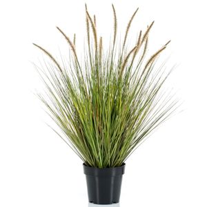 Kunstplant groen gras sprieten 85 cm.   -